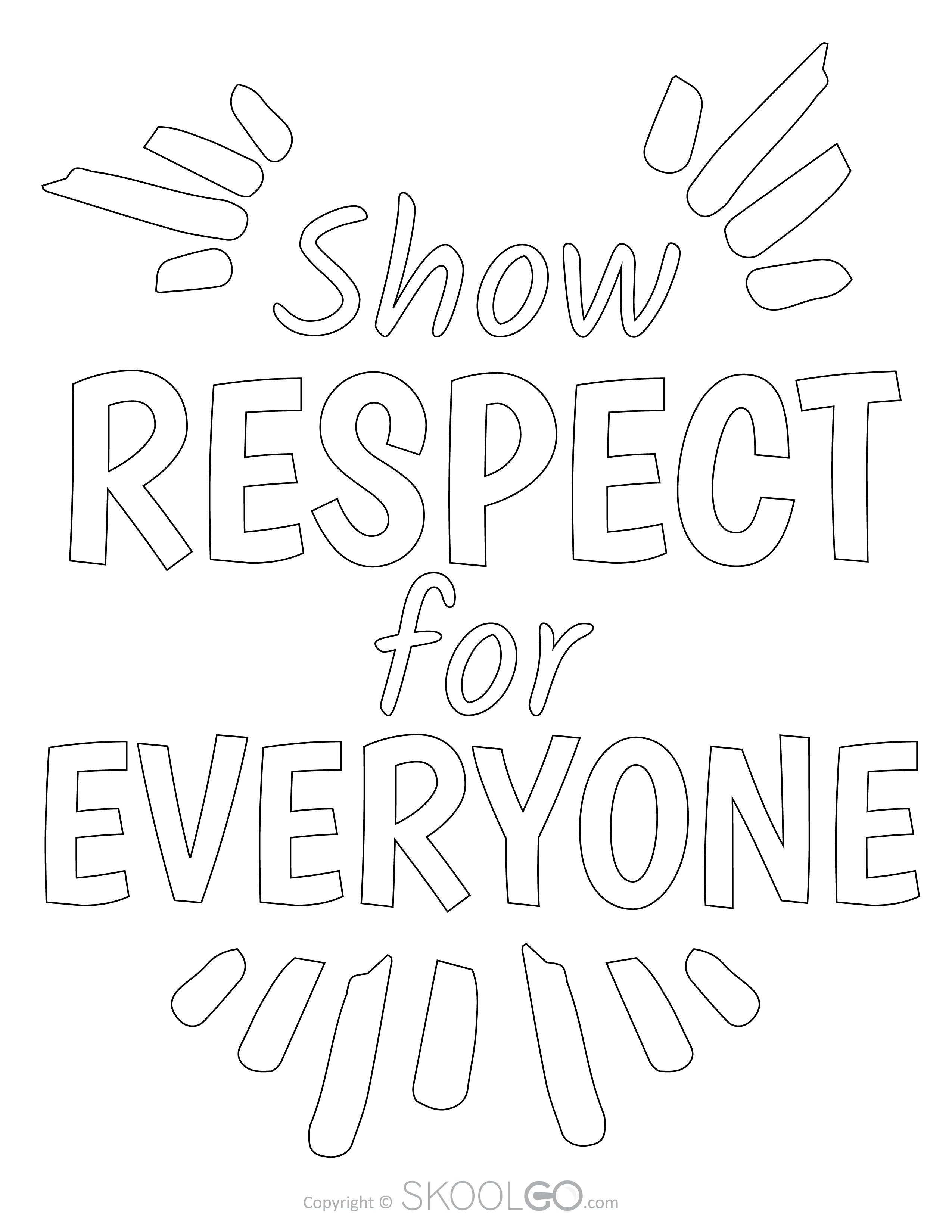 Show Respect For Everyone Free Poster SKOOLGO
