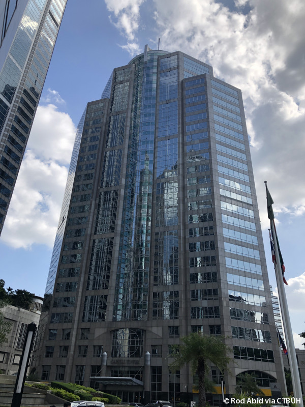 The center of the skyscrapers of the Capitol