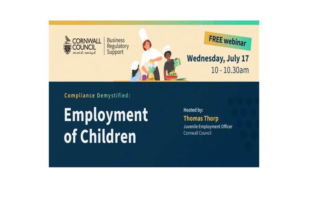 Is your child considering a Summer job or do you run a business and