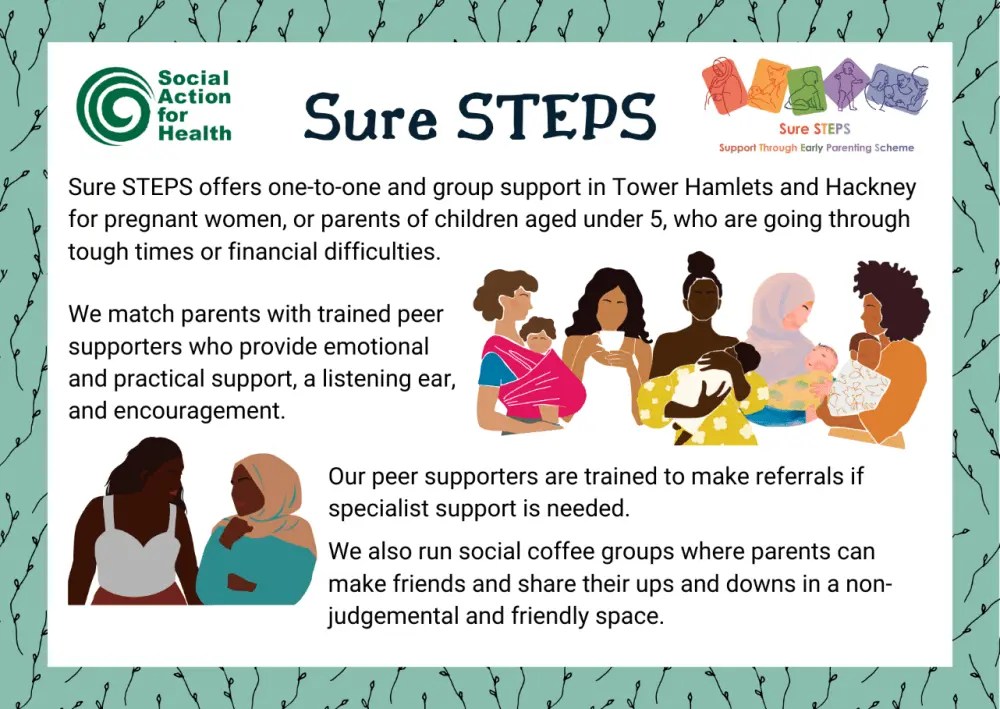 Sure STEPS / Social Action for Health Tower Hamlets Family Hubs
