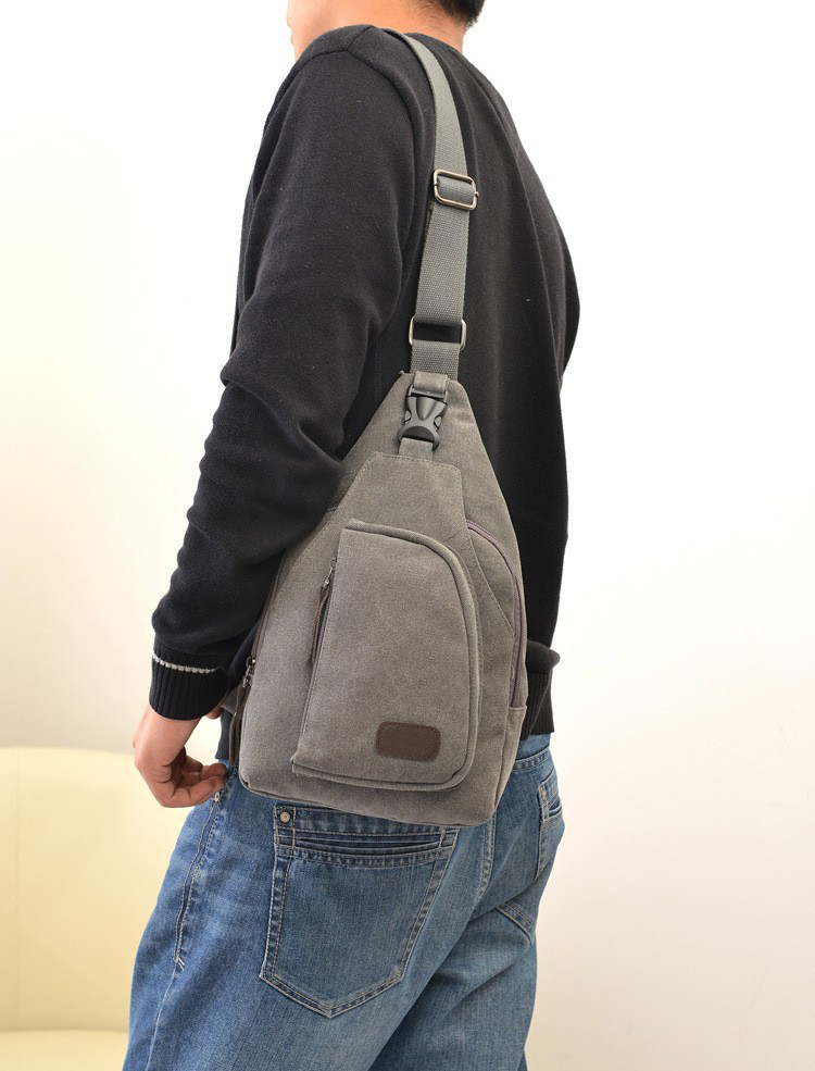 Vintage Canvas Satchel School Military Men's Hiking Shoulder Bag Messenger Bag eBay