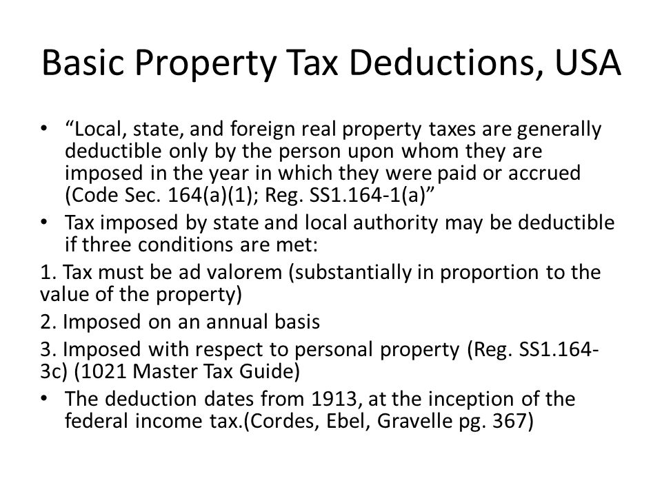 Taxation of Domestic and International Real Estate Property Tax
