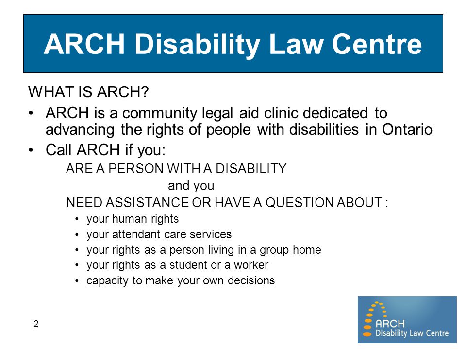 1 Disability in PostSecondary Education ARCH Disability