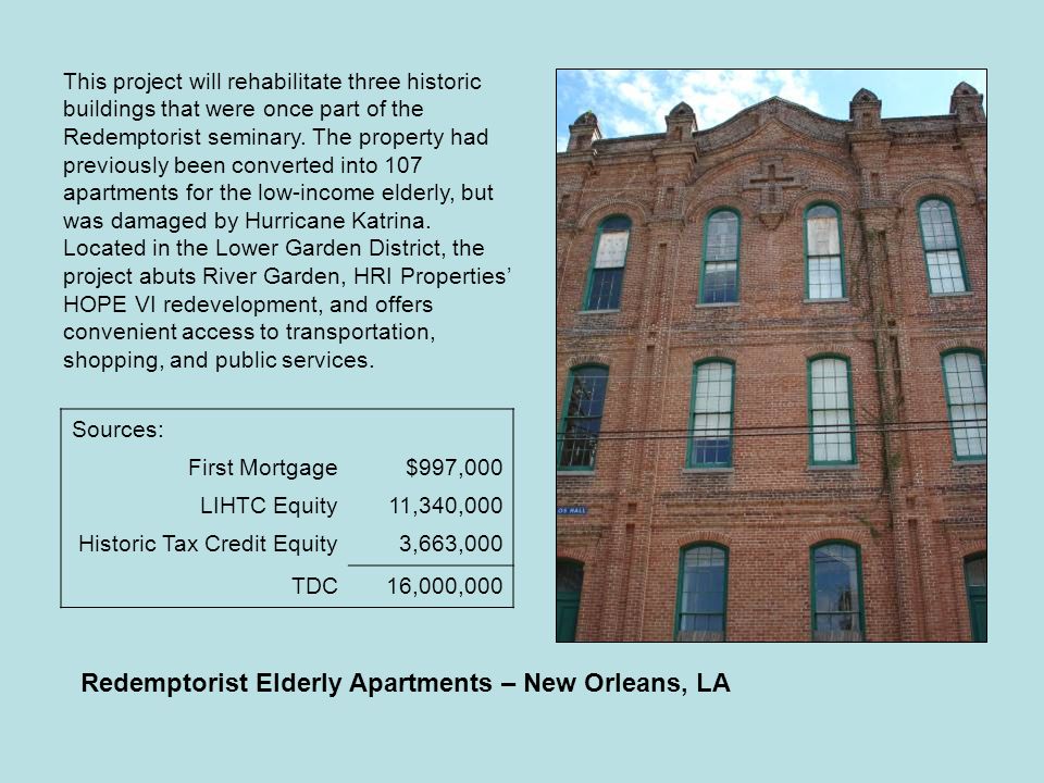 HRI Properties Historic Property Development in the GO Zone March 2007