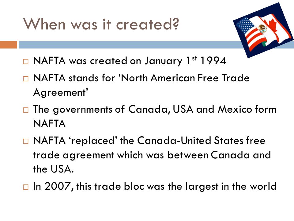 Nafta North American Free Trade Agreement By Hollie Martin. - Ppt Download