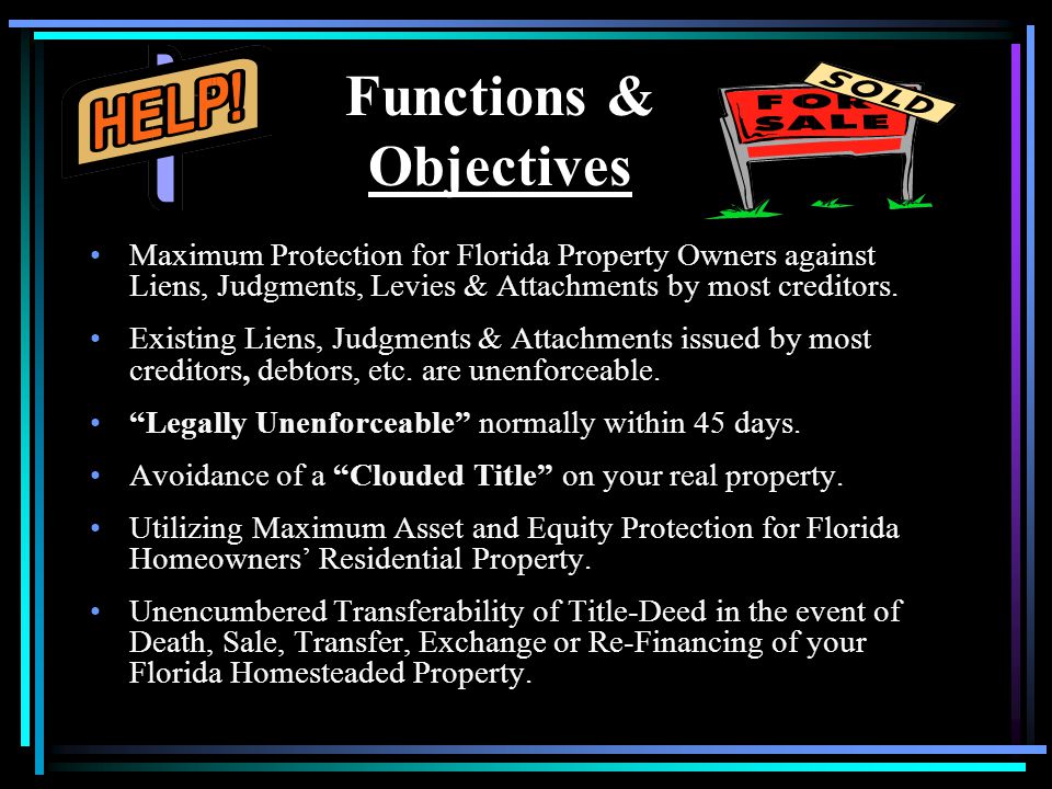 Florida Homestead Services, LLC Serving the Florida Homeowner Maximum