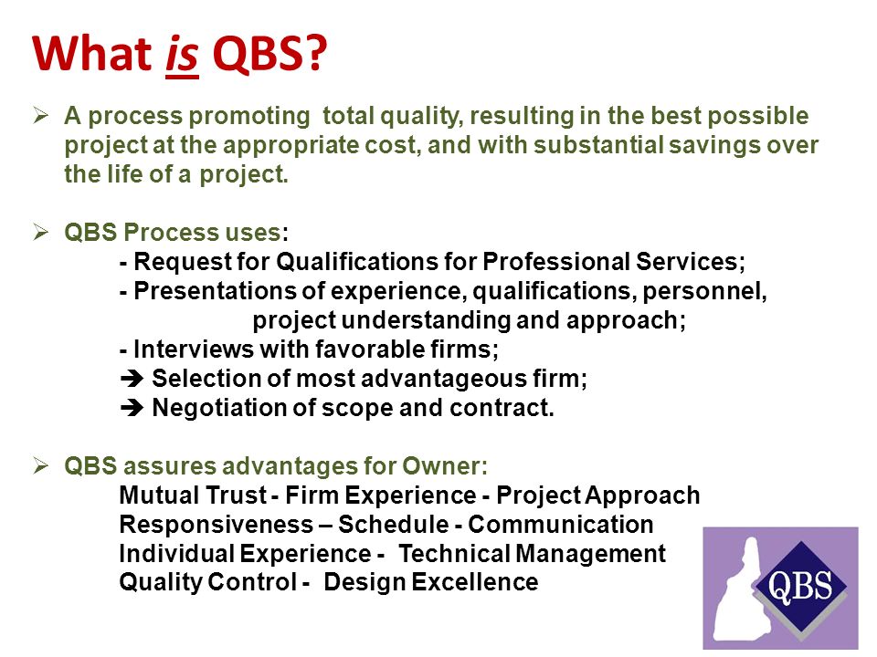 New Hampshire Public Works Association and the NH Qualifications