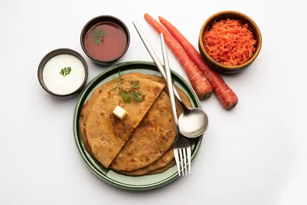 Carrot Paratha A Crispy And Healthy Flatbread