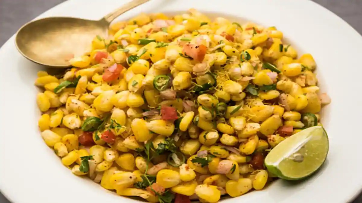 Corn Chaat Healthy Carbs And Fibre For Morning Energy