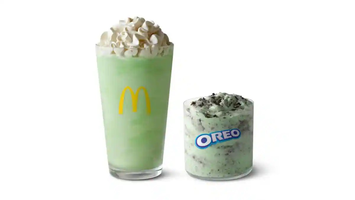 McDonalds Brings Back Shamrock Shake And Oreo Shamrock McFlurry For The