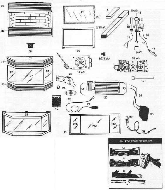 Majestic BVent Fireplace Insert (HEB42RN) (HEB42RN) The Cozy Cabin