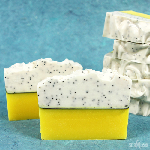 Lemon Poppy Seed Cold Process Teach Soap