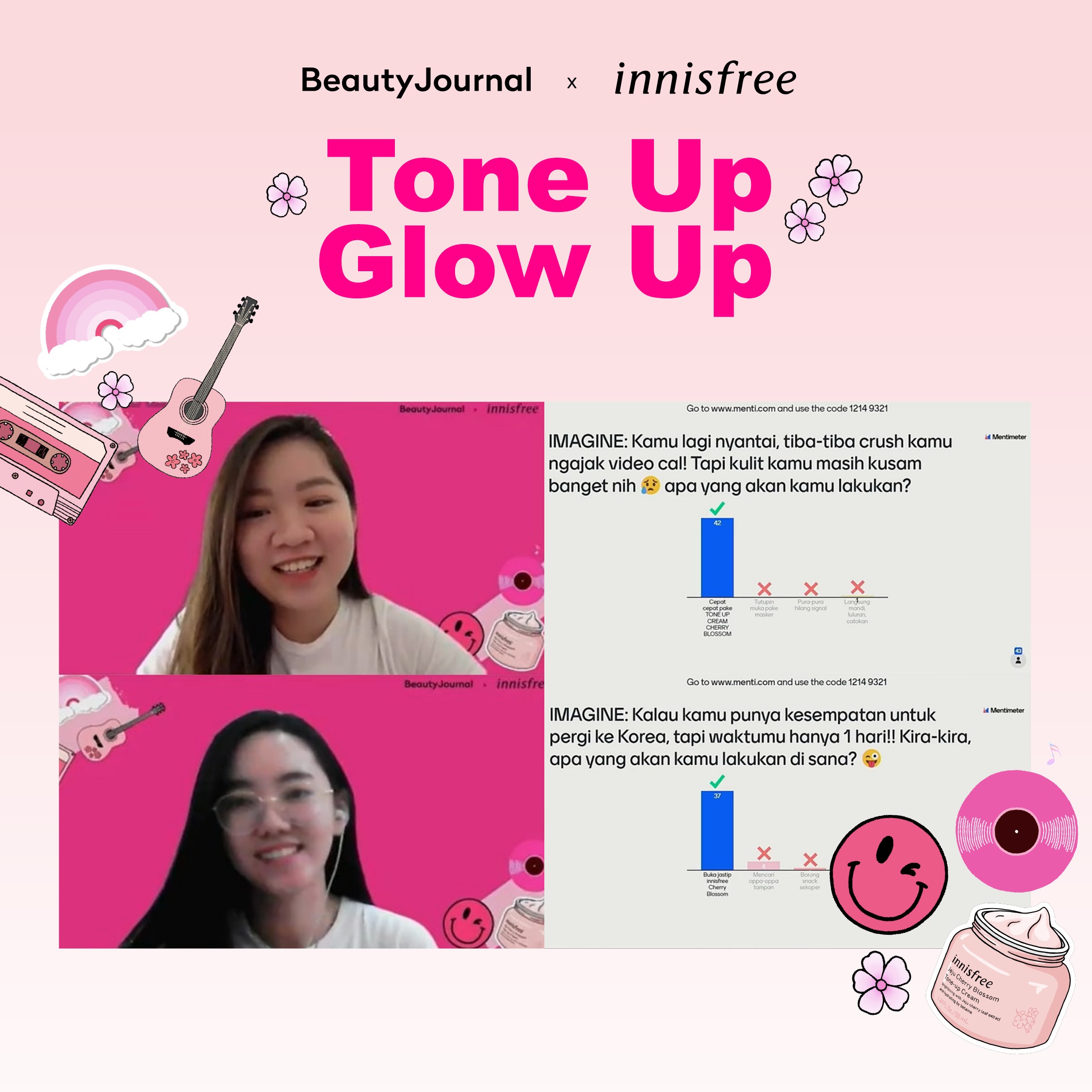 Rangkuman Keseruan Virtual Event Tone Up Glow Up with innisfree Jeju