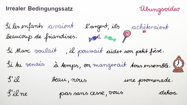 SiSätze irrealer Bedingungssatz der Gegenwart (Übungsvideo