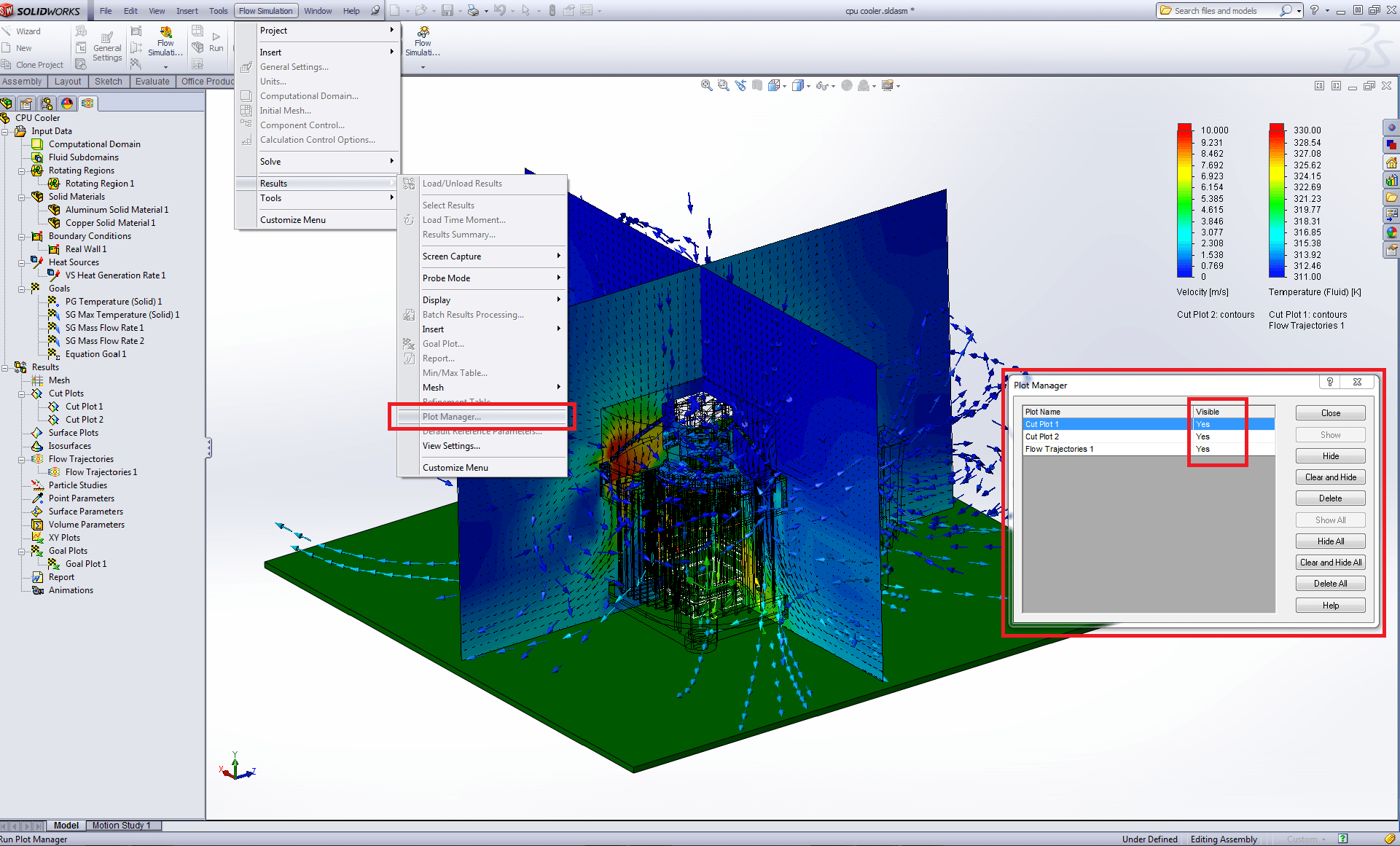 How to use solidworks flow simulation ascselook