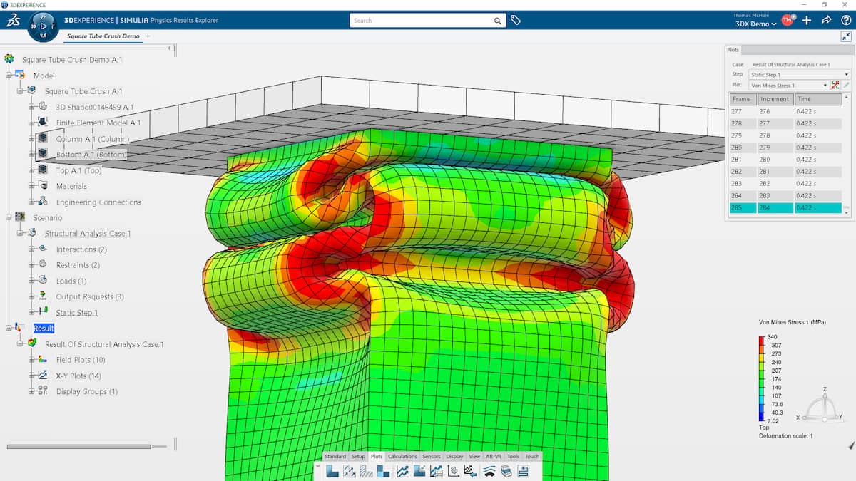 Abaqus Vibrations Tutorial Dassault Systèmes