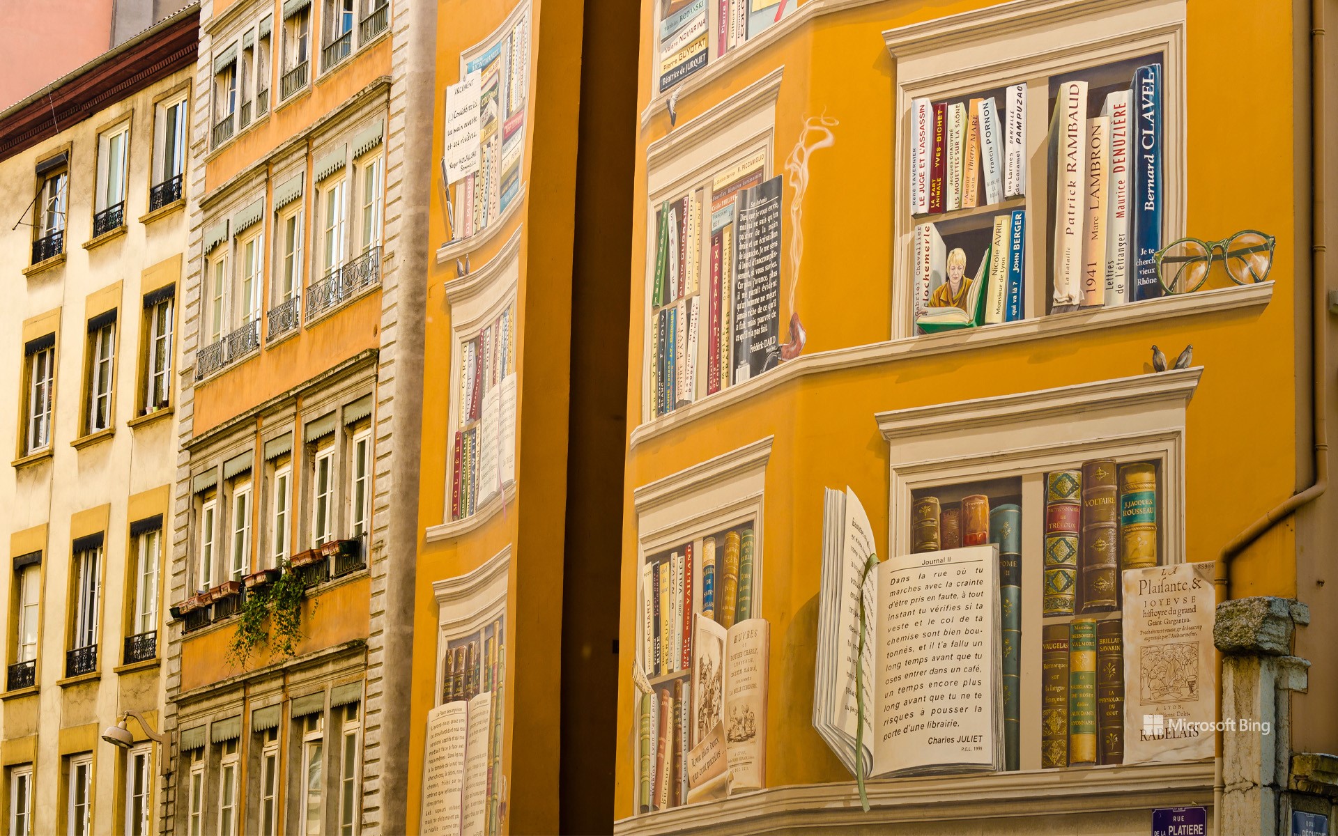 Painted wall of writers, Lyon, France Bing Wallpapers Sonu Rai