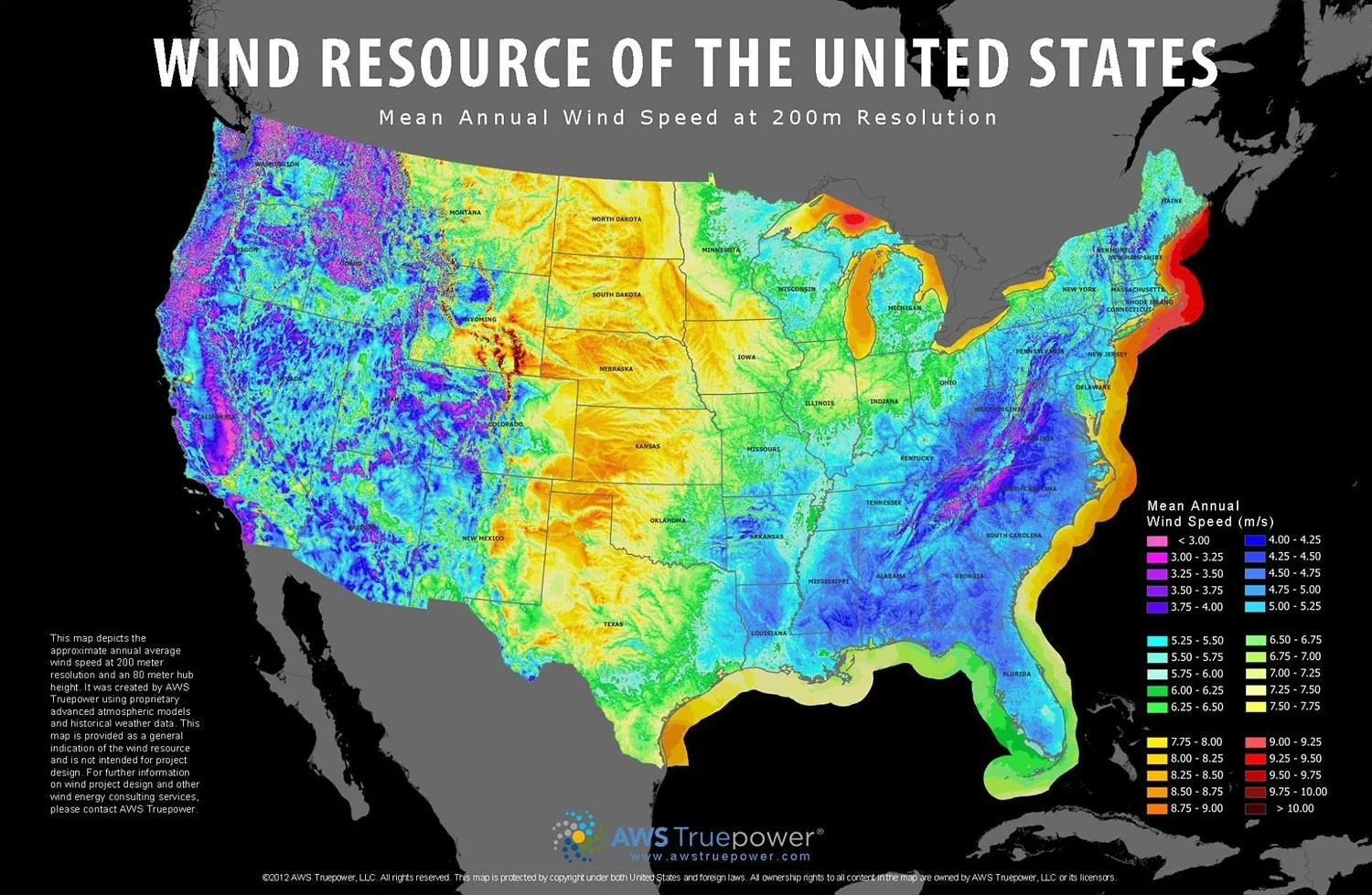 Wind Speed Across U.S. Todd Klassy Photography