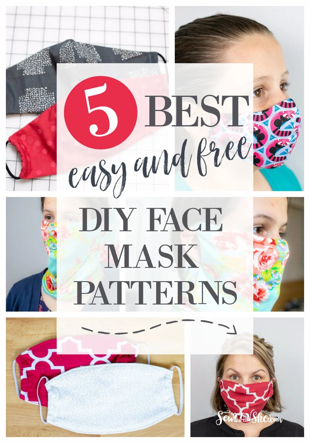 It's simple design makes it perfect for the beginner sewist. The 5 Best Easy And Free Fabric Face Mask Patterns Sewcanshe Free Sewing Patterns Tutorials