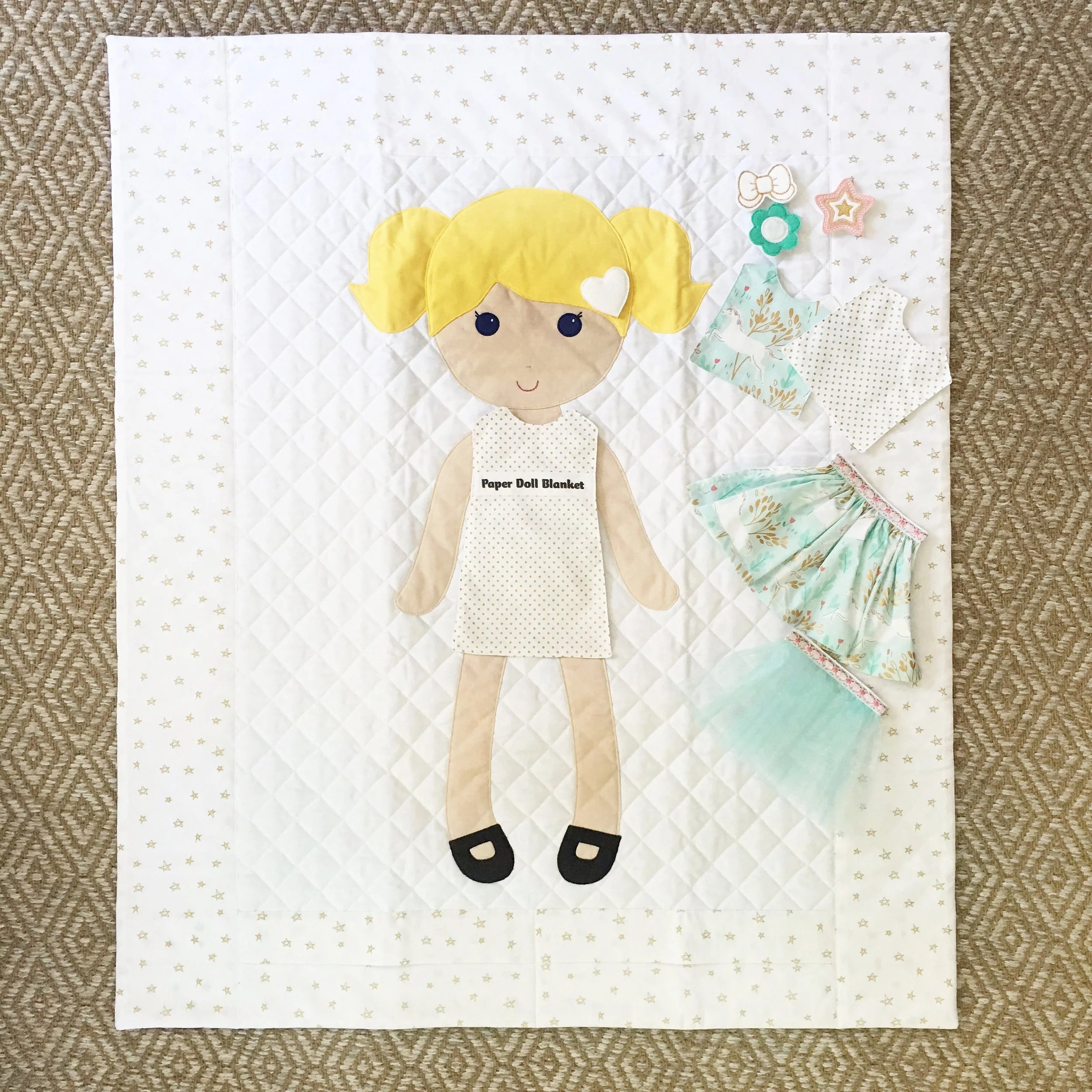 Paper Doll Blanket A blanket, a toy and a cherished keepsake. — mini style