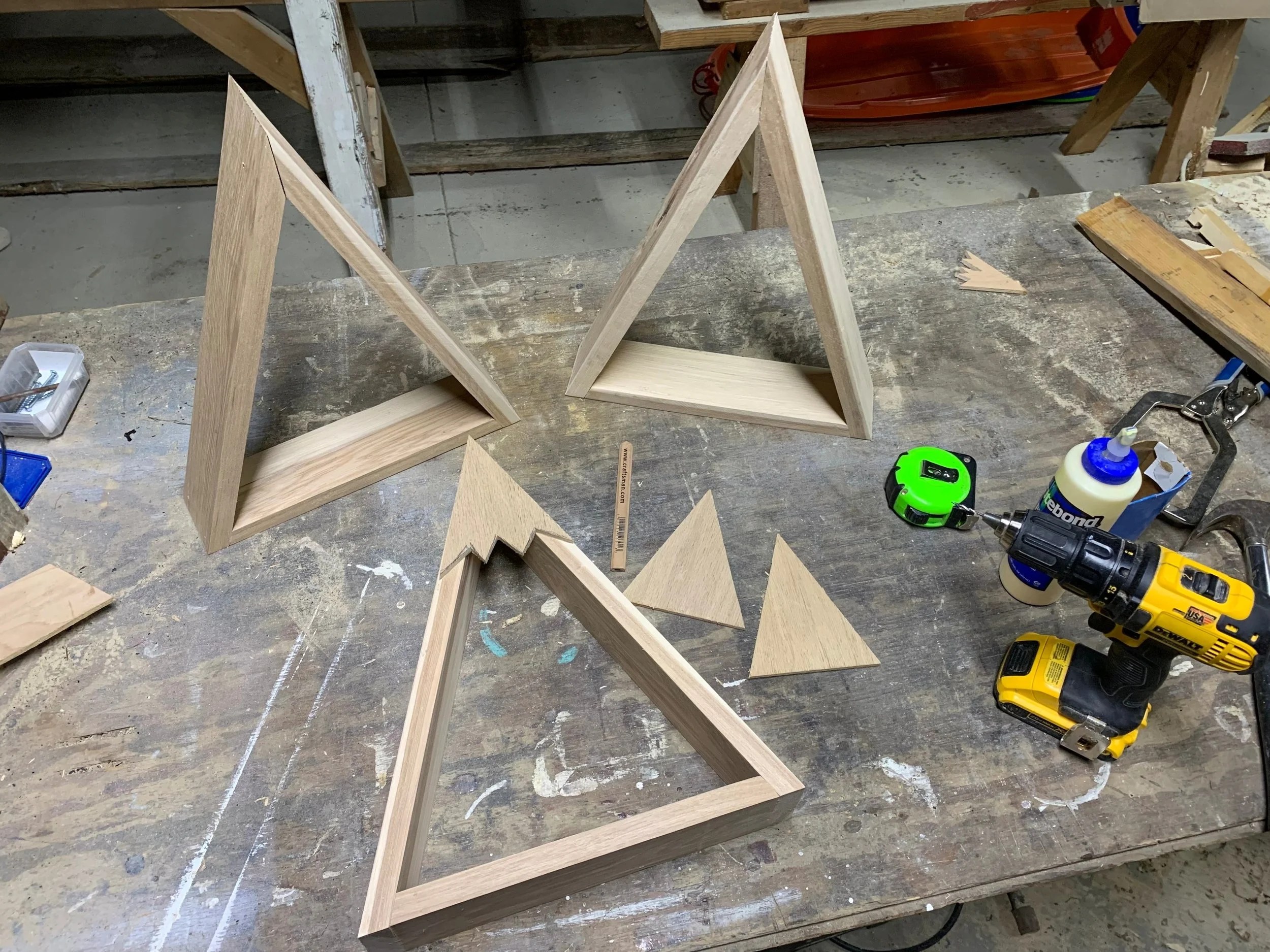 How to make Mountain Shelves with Snow Caps — Revival Woodworks