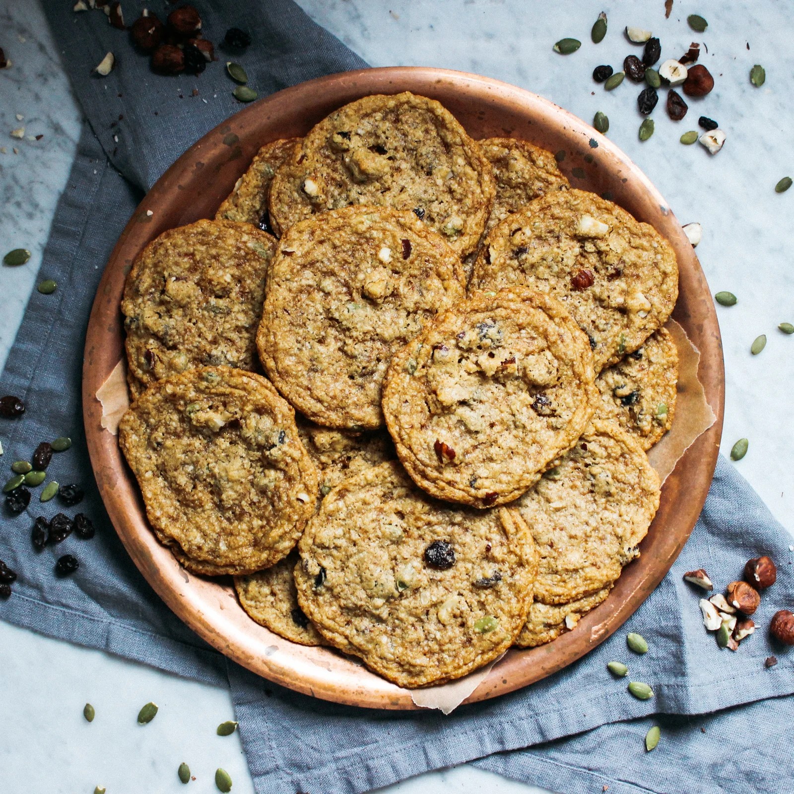 As mentioned, you may need a flour alternative depending on your diet. Chewy Oatmeal Raisin Cookies With Hazelnuts Pumpkin Seeds Nutritiously Natalie