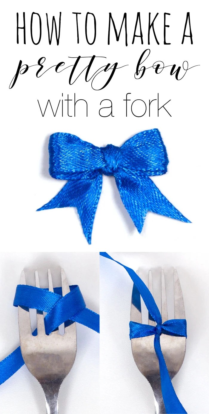 How To Make a Bow With a Fork — Doodle and Stitch