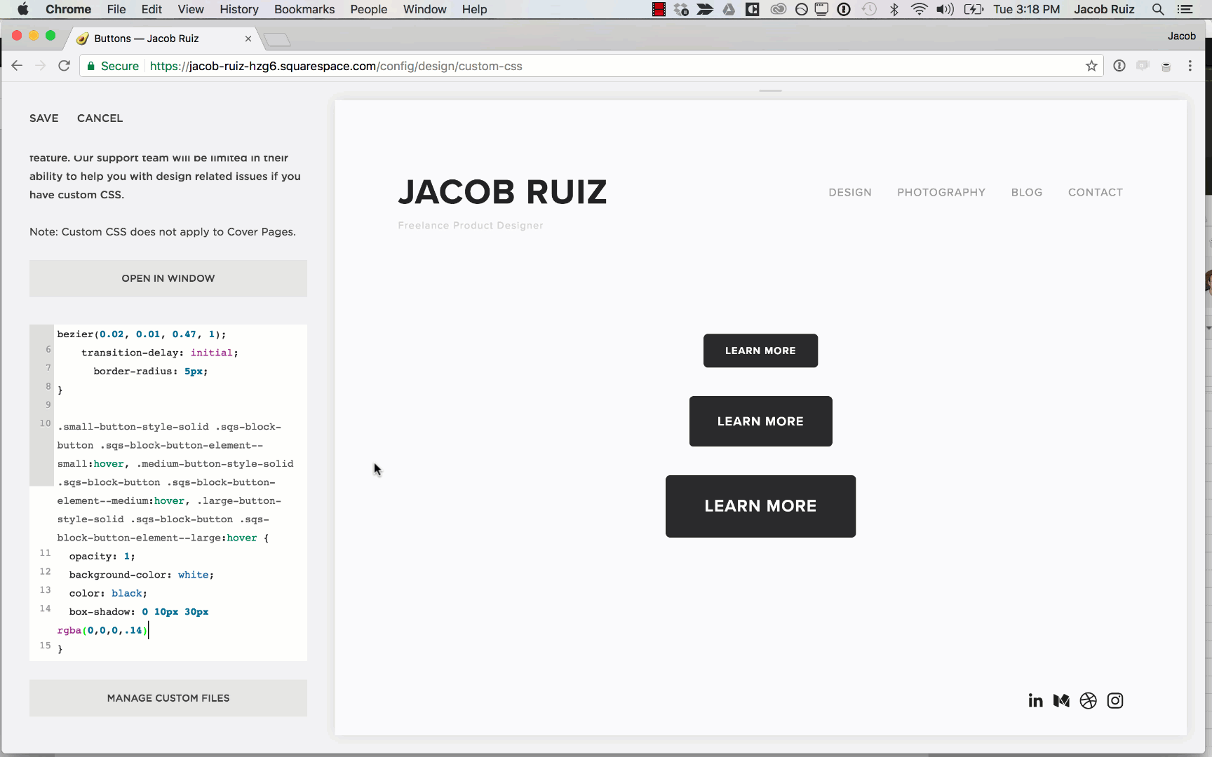 Tutorial How to add a trendy diffused shadow hover state to buttons in