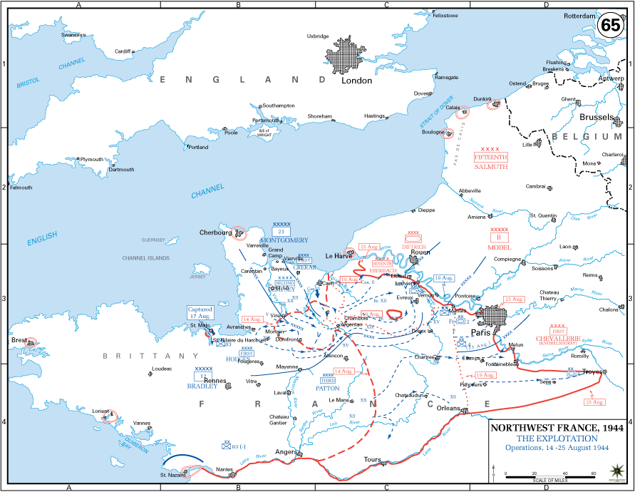European Theater in World War II — US Army Divisions