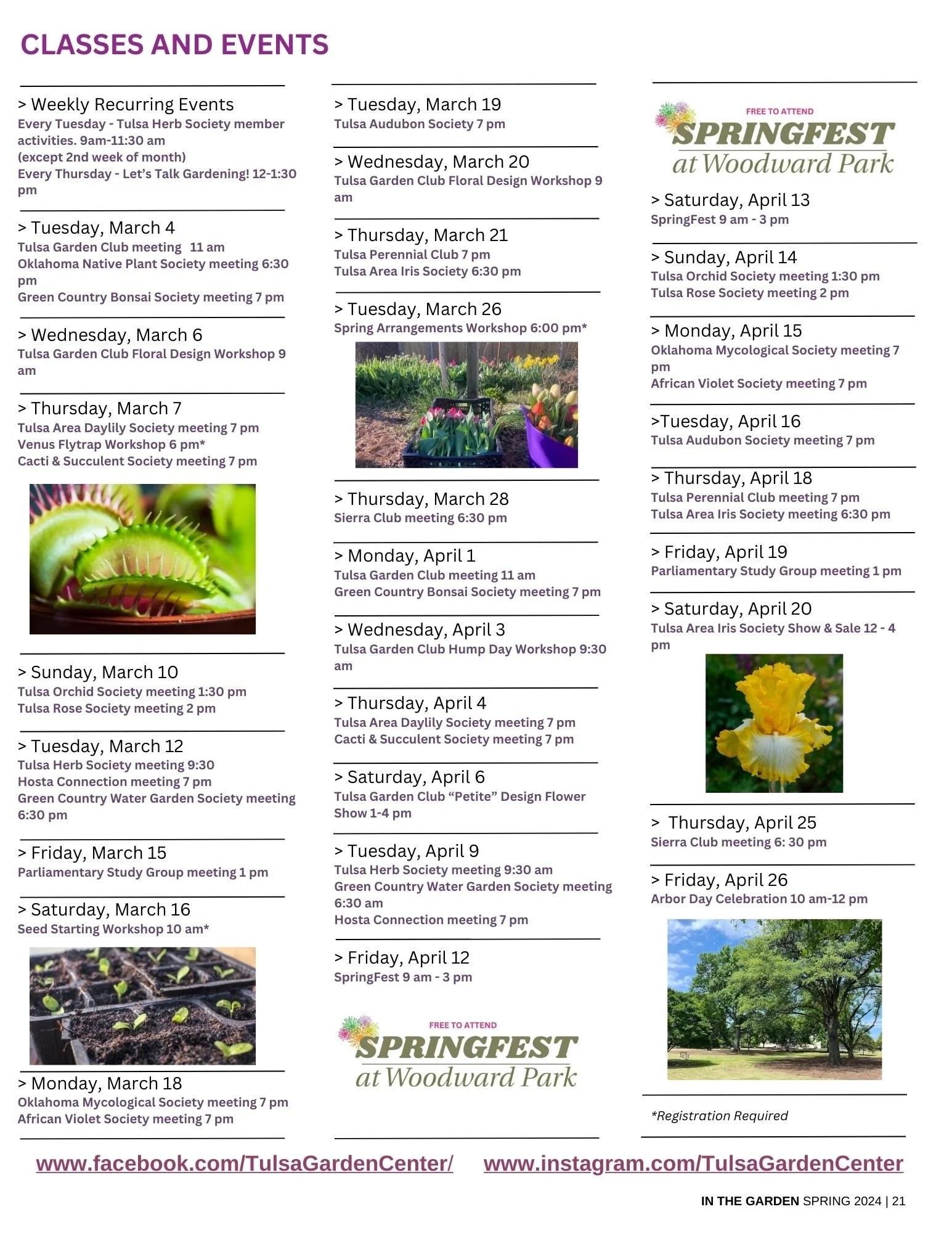 Calendar — Tulsa Garden Center