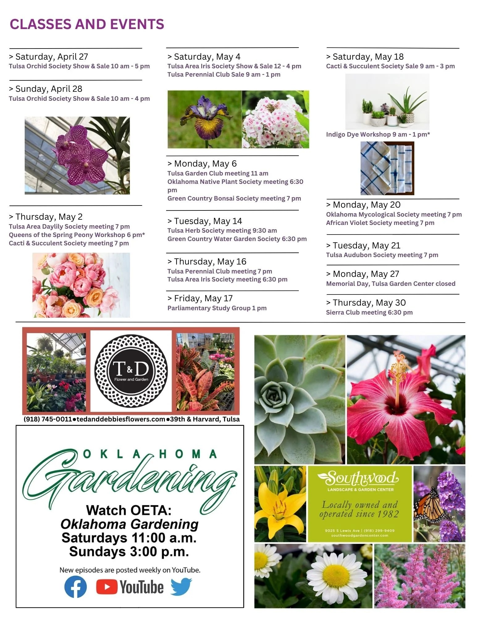 Calendar — Tulsa Garden Center