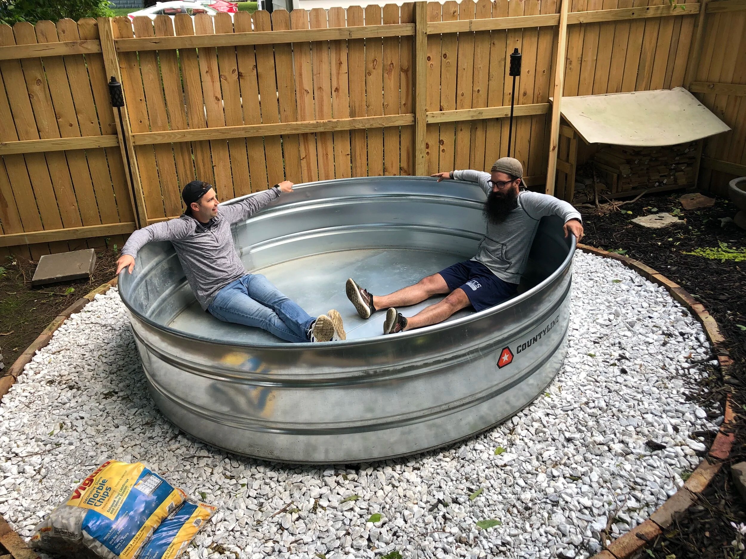 How to Turn a Stock Tank into a Pool — The Wehner Home