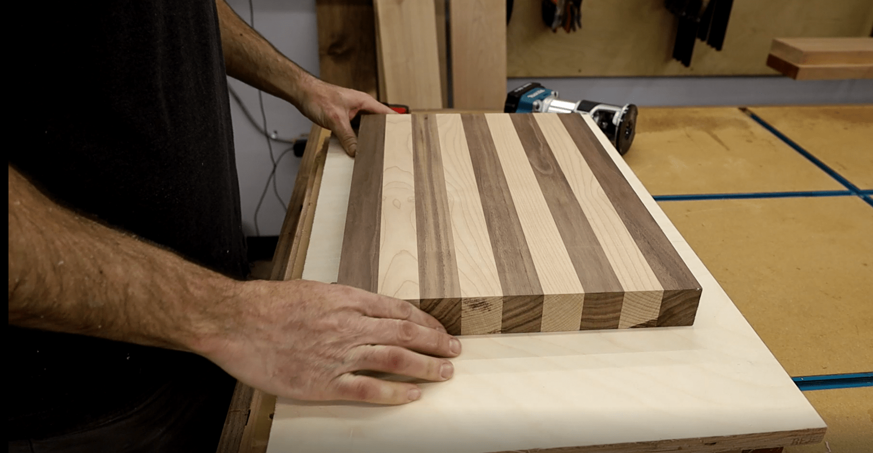 DIY Cutting board juice groove jig — Walker's Woodworks