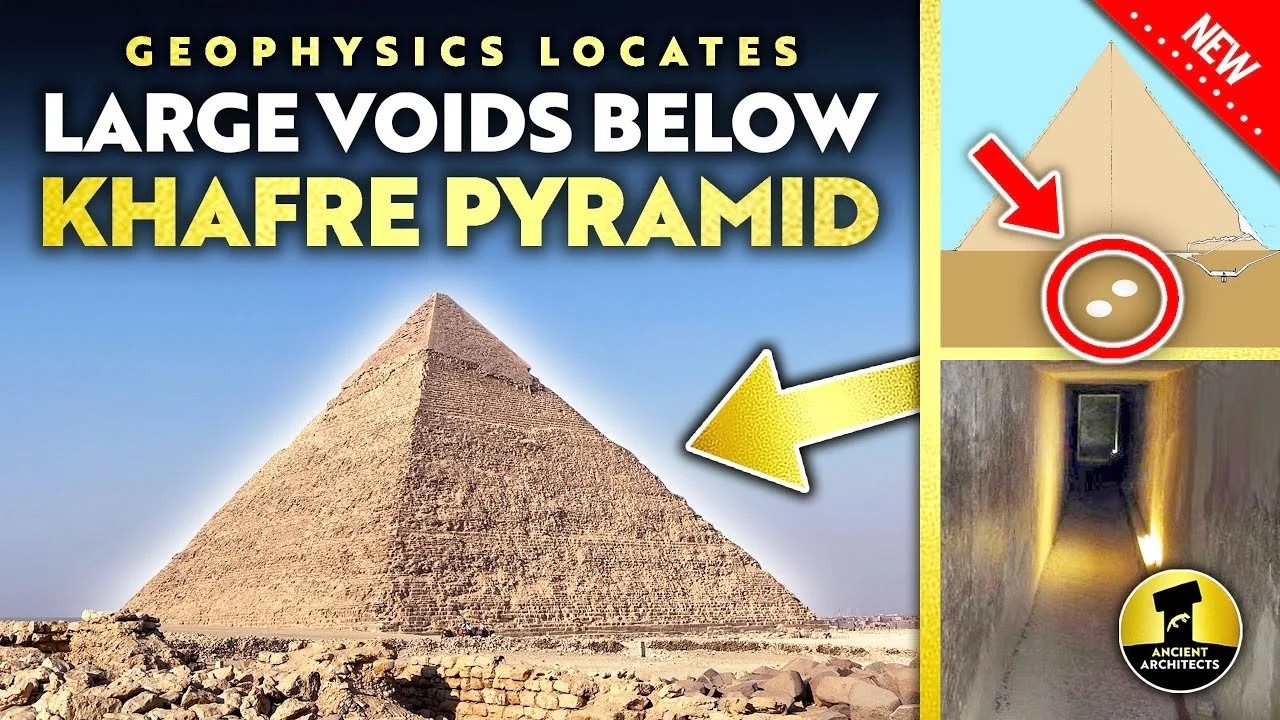 Large Voids Discovered Under the Giza Pyramid of Khafre