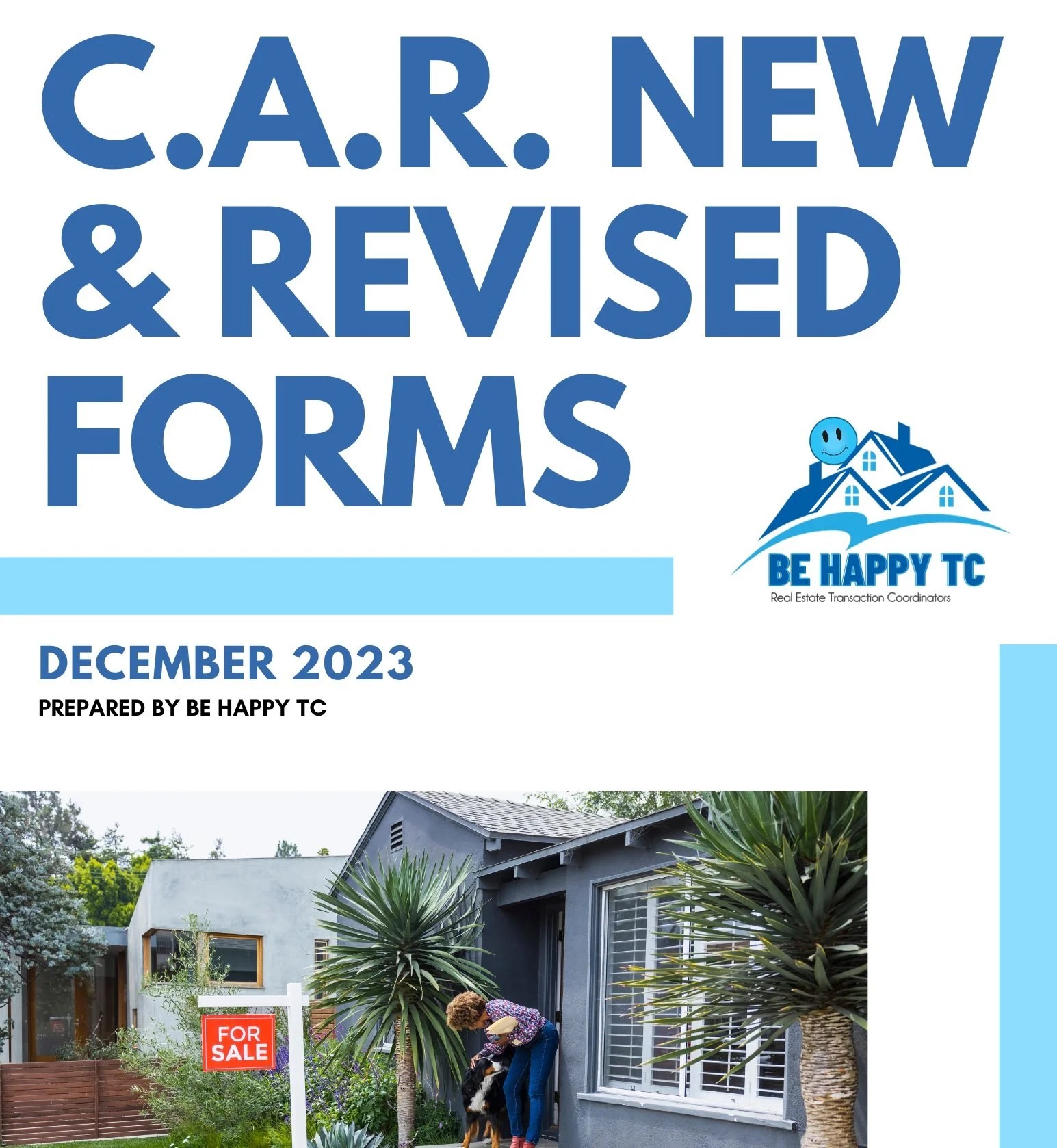 CAR Forms New for January 2023 Be Happy TC