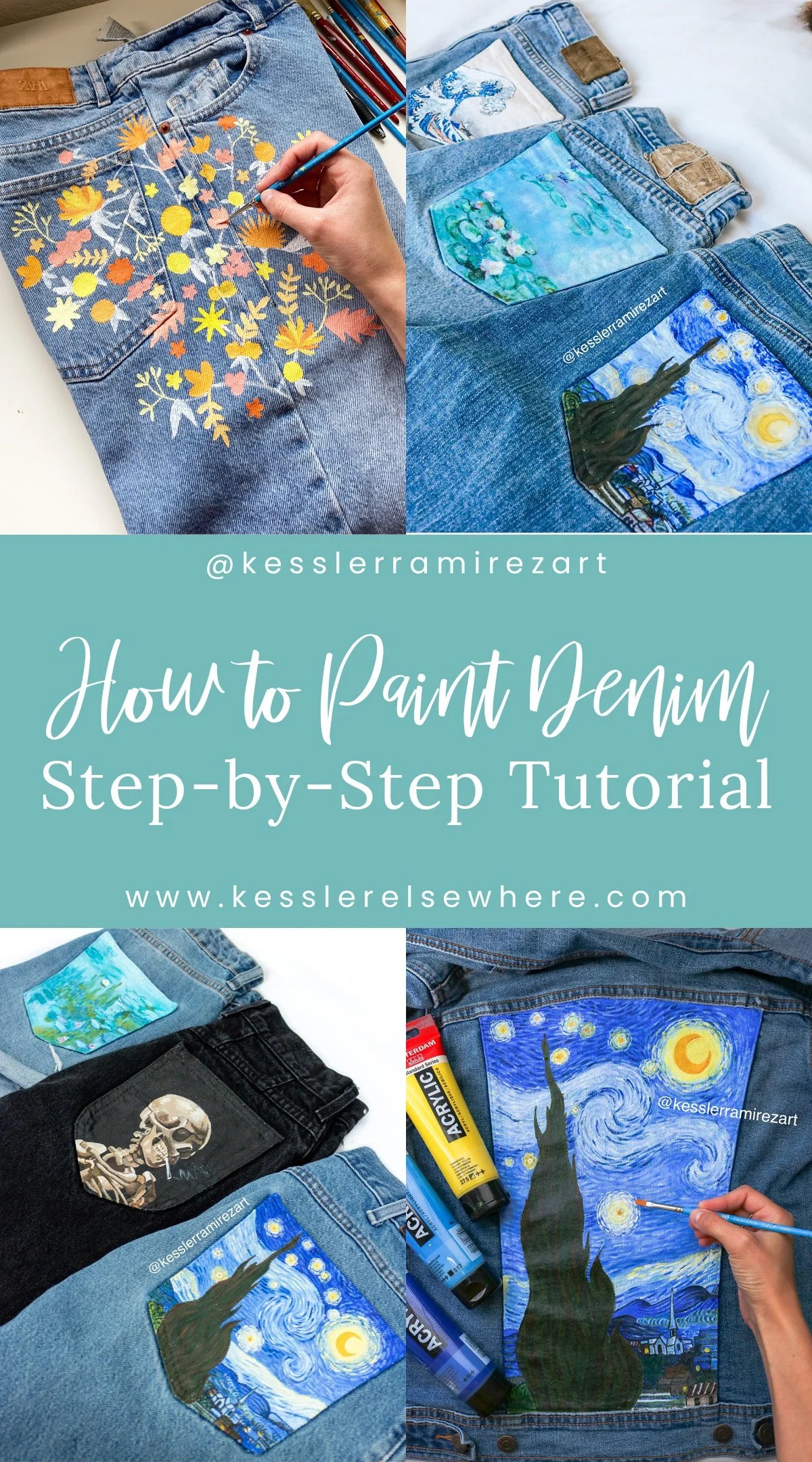 How to Paint Denim Jeans and Jackets (Best Paint, Supplies, and Tips)