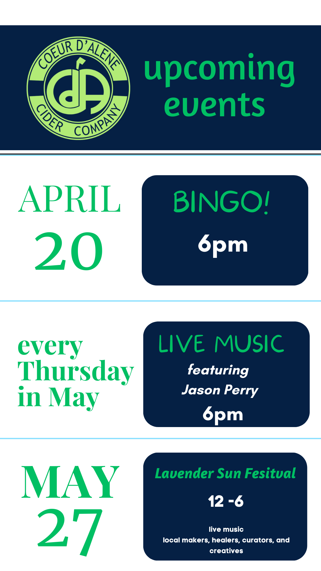Events — CDA CIDER HOUSE