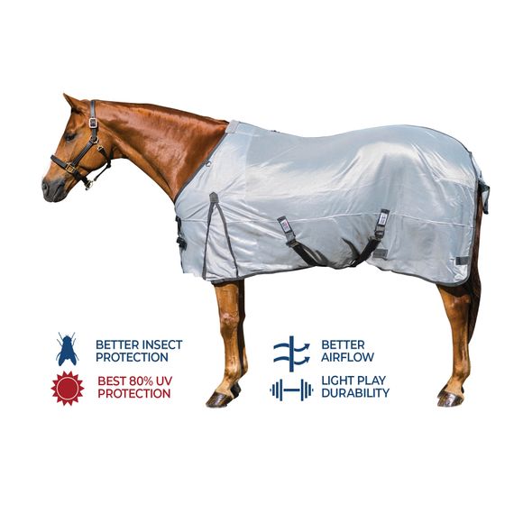 Antislip texture Soft Interlock Mesh Euro Surcingle Horse Fly Sheet