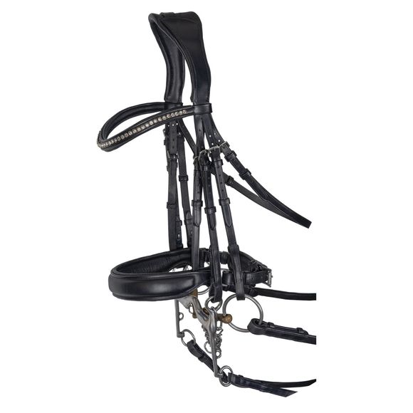 Schneiders® Ergonomic Monocrown Dressage Double Bridle with Crank