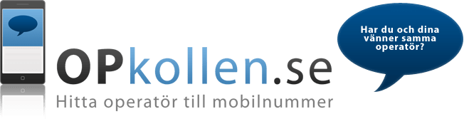OPkollen.se Hitta operatör till mobilnummer