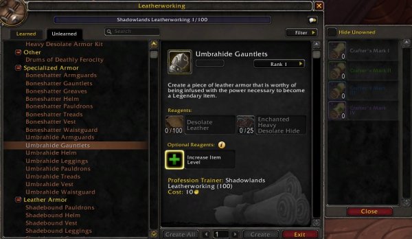 Full Guide How to make a Legendary in Shadowlands World of Warcraft