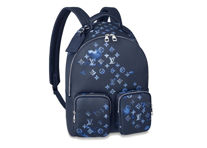 Louis Vuitton Backpack Multipocket Ink Watercolor in Cowhide Leather