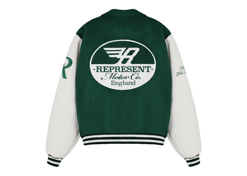 Represent Racing Team Varsity Jacket Racing Green Men's FW22 US