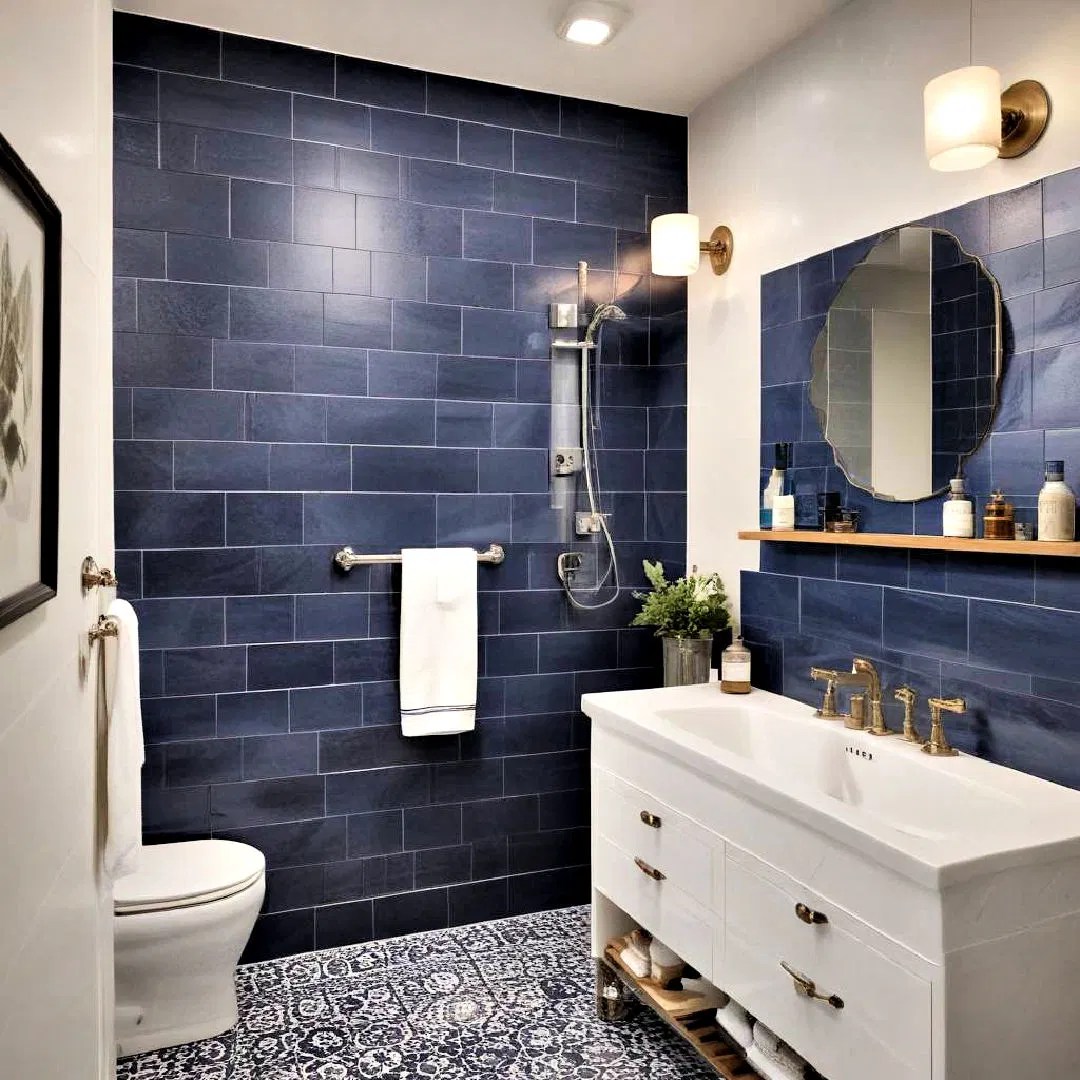 20 Navy Blue Bathroom Ideas for A Stylish Upgrade