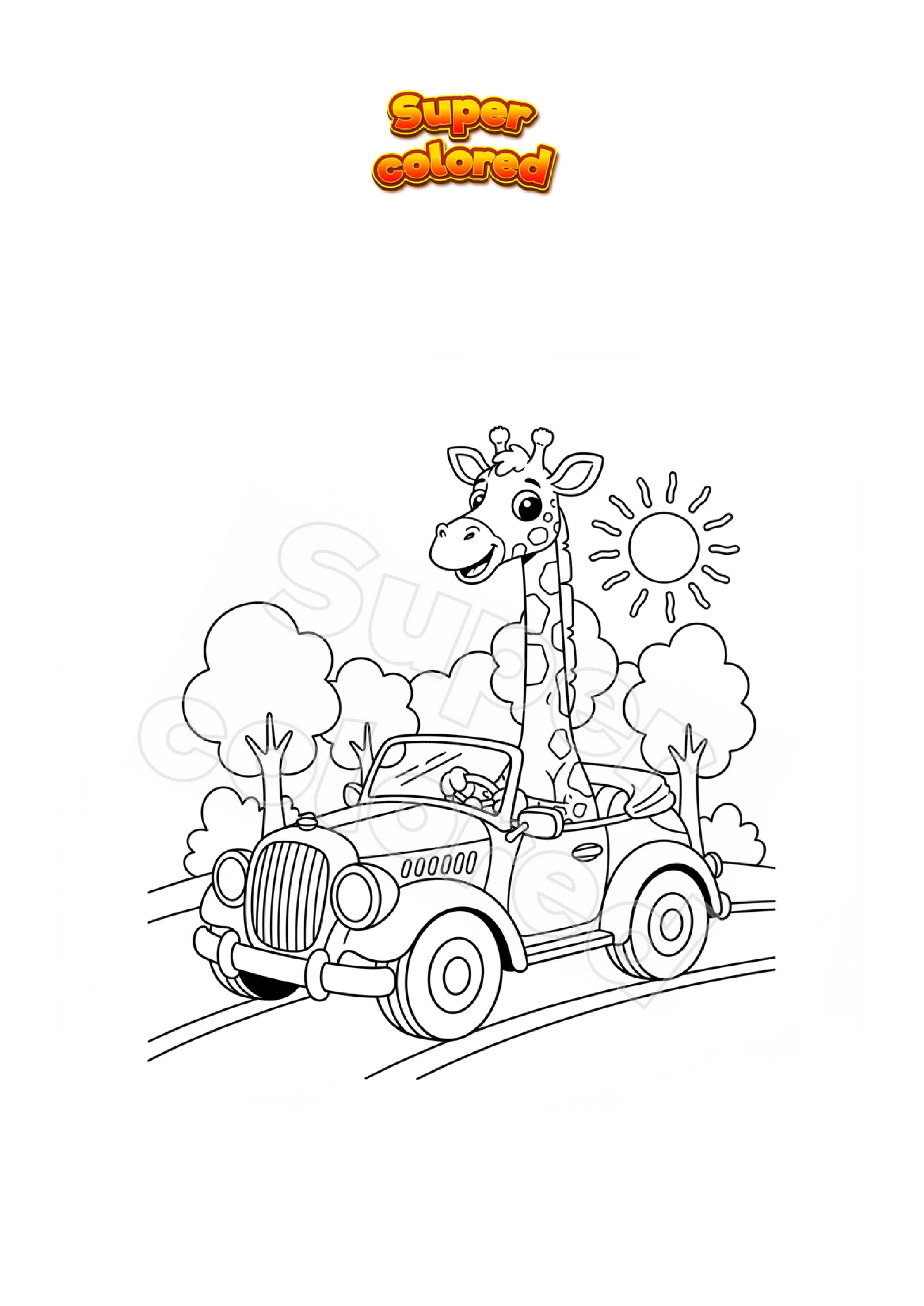 Ausmalbild Ferngesteuertes Auto