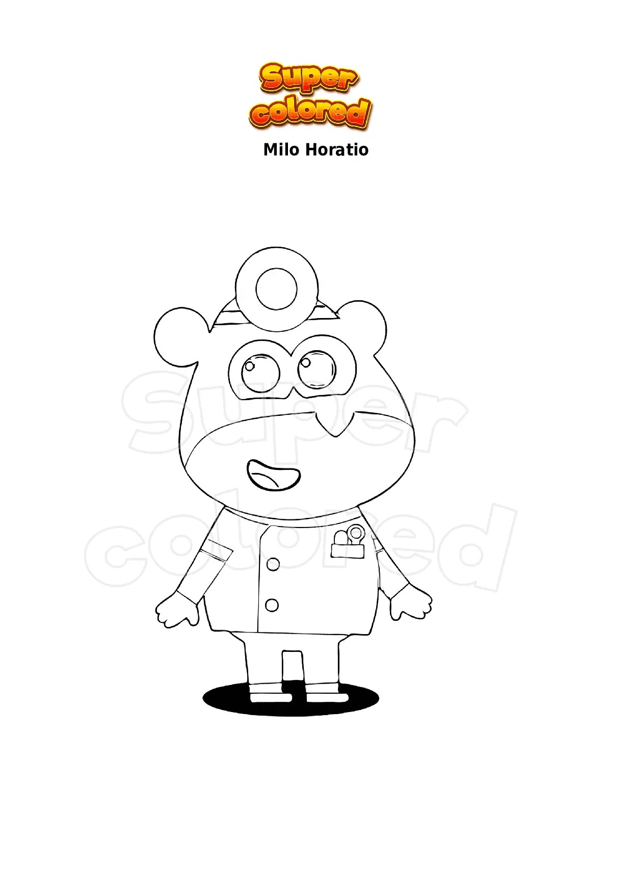 Ausmalbild Milo Horatio