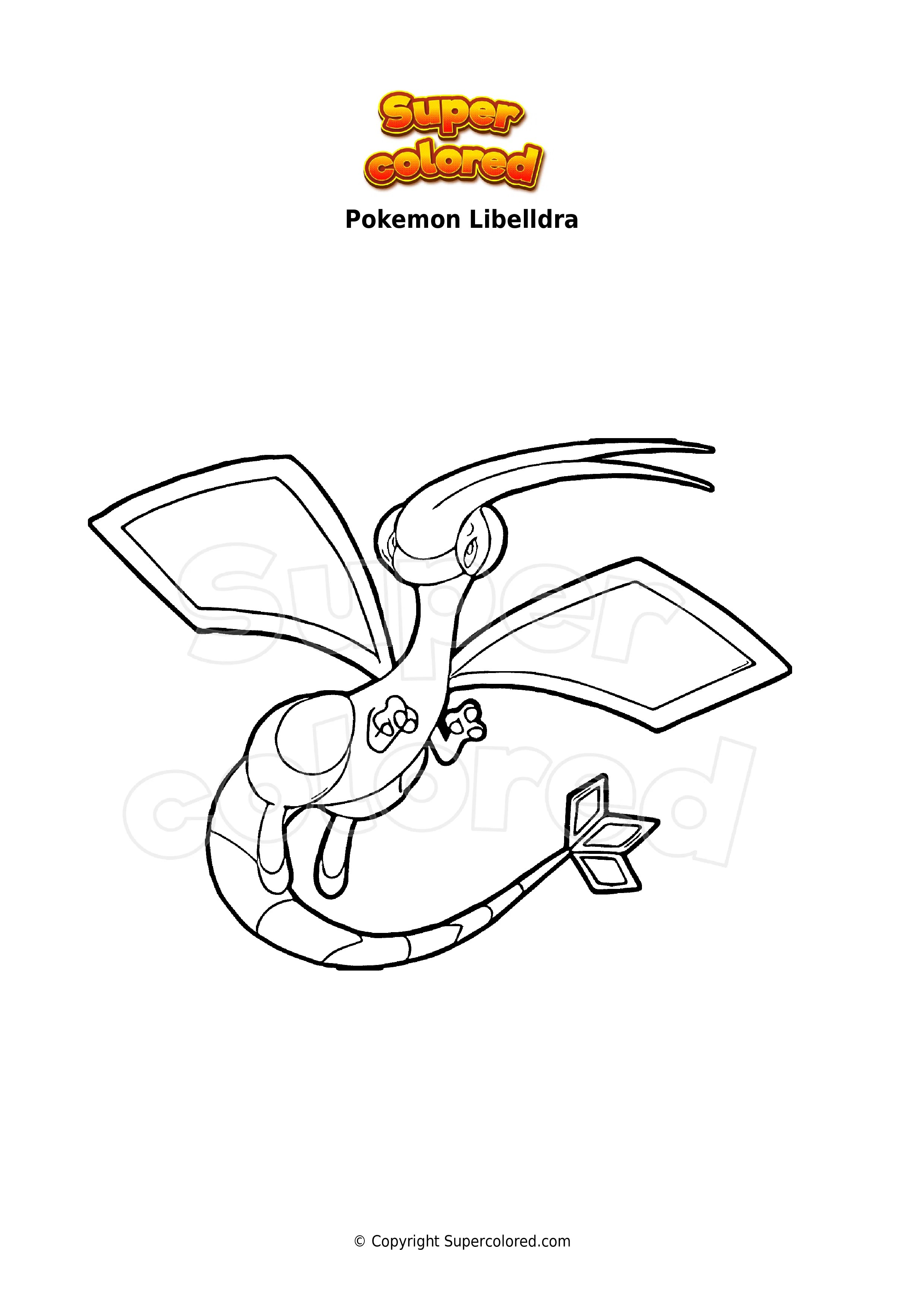 Ausmalbild Pokemon Bummelz
