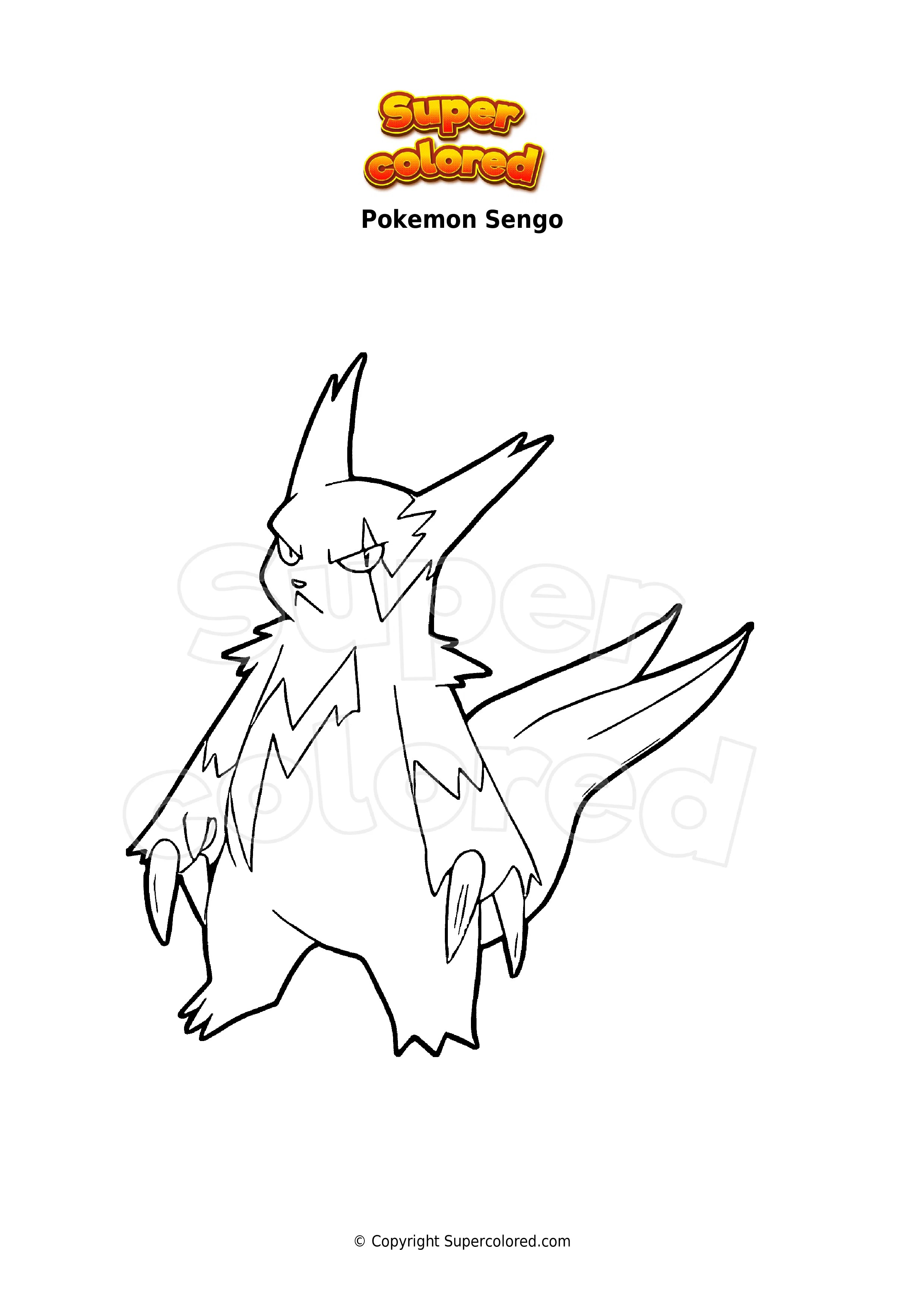 Ausmalbild Pokemon Humanolith