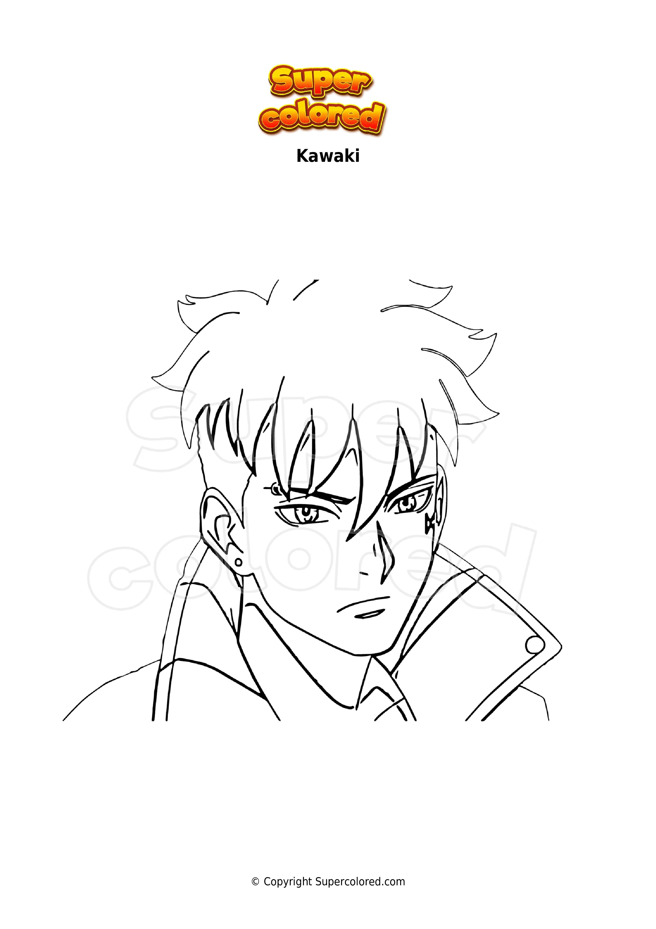 Coloriage Kawaki