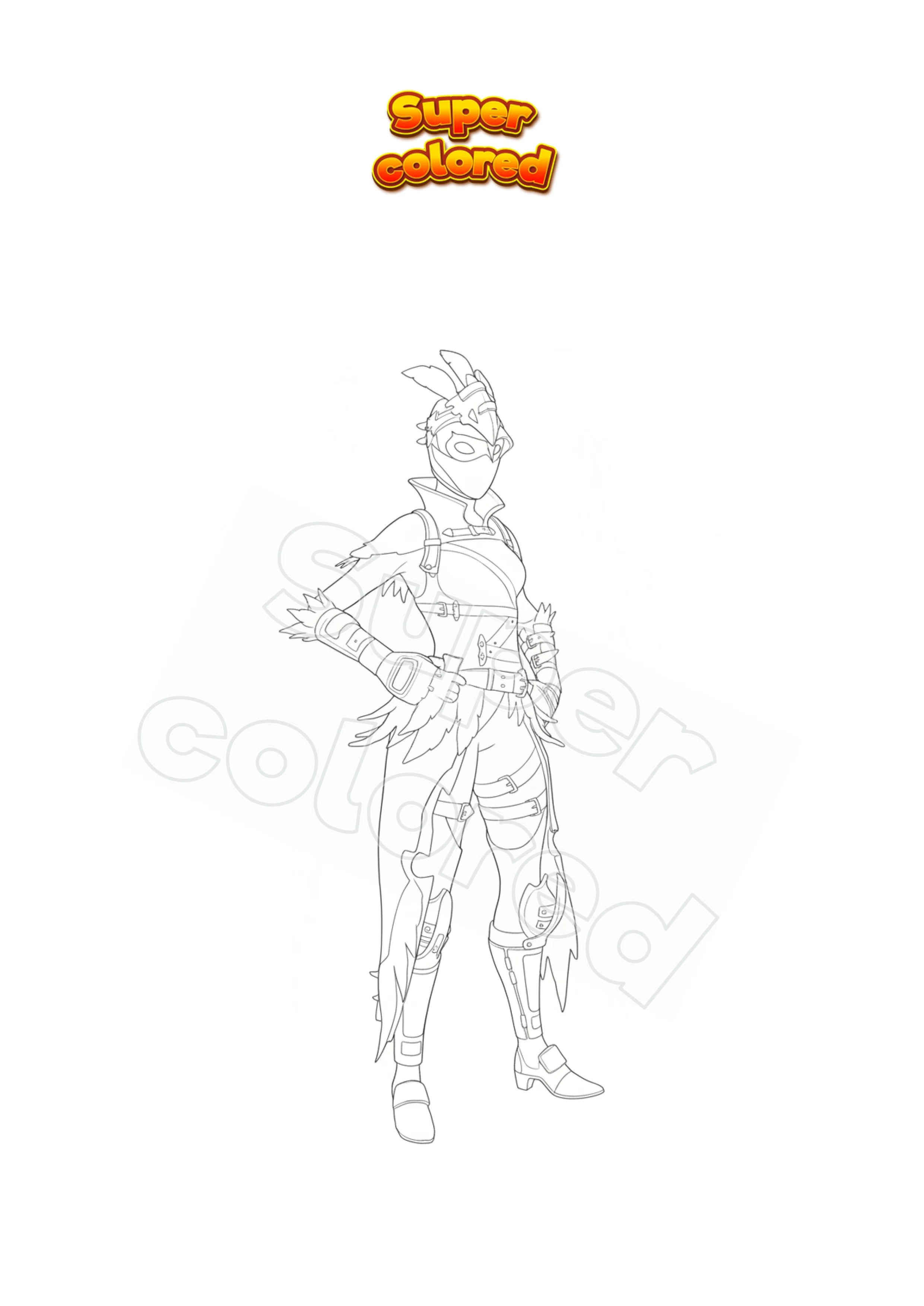 Coloring page Fortnite ikonik